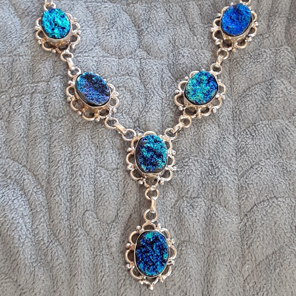 Druzy necklace